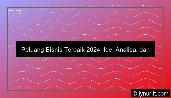 desain peluang bisnis