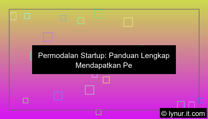 desain permodalan startup